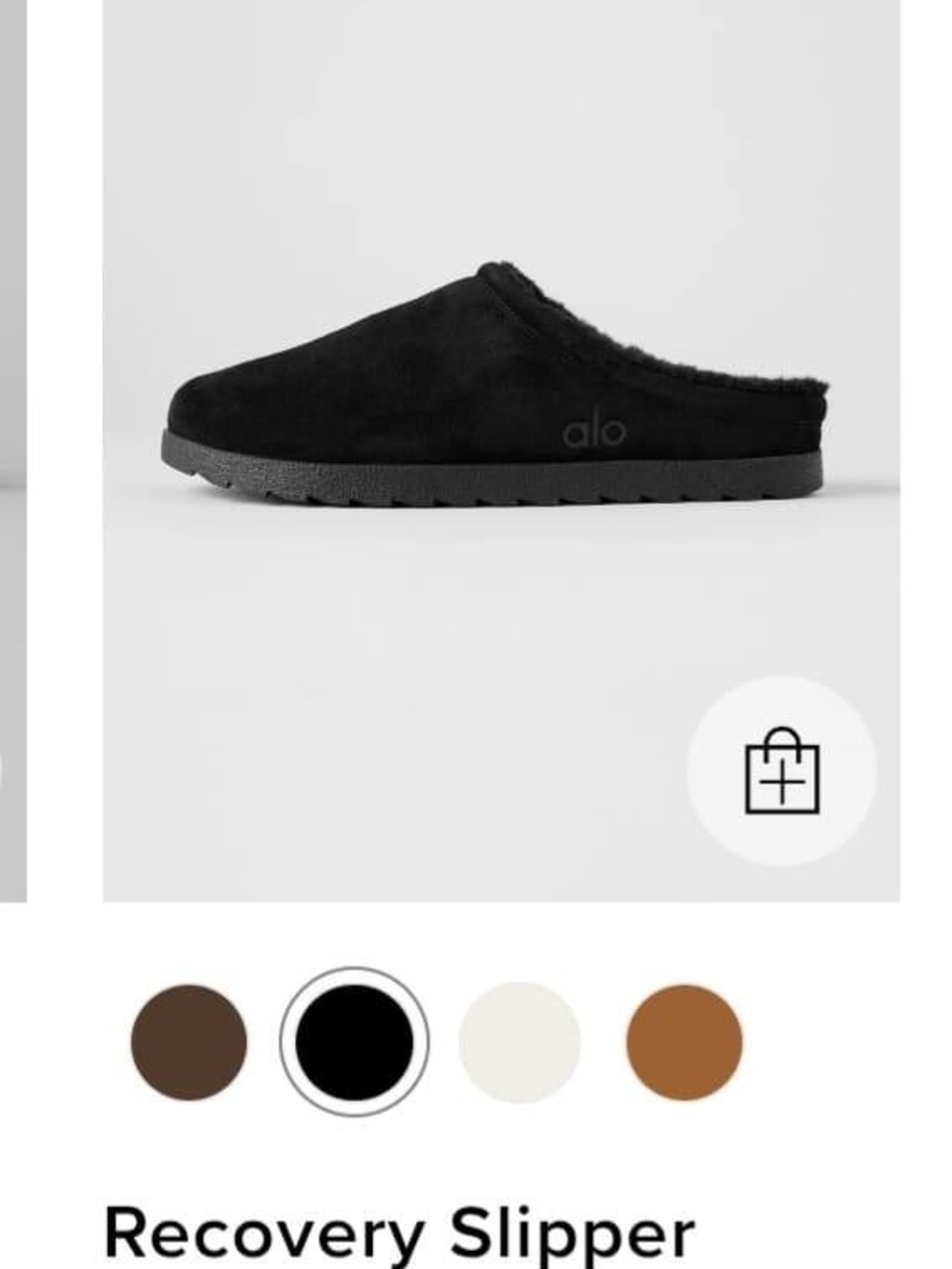 ALO Yoga Recovery Slipper - Black